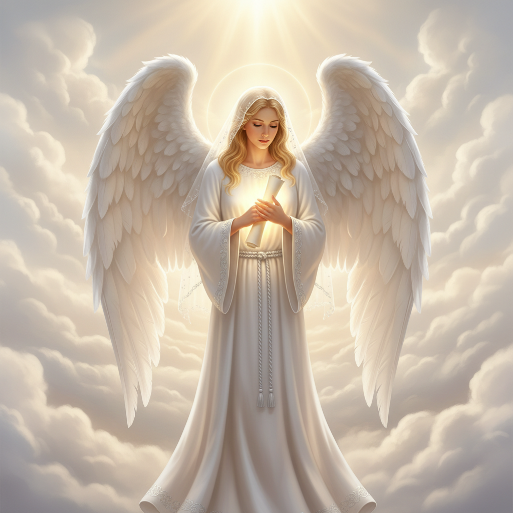 Messenger Angel — celestial memorial guardian