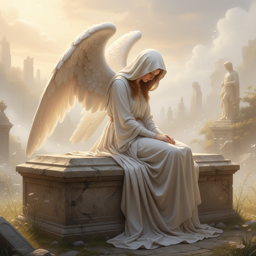 Mourning Angel — celestial memorial guardian