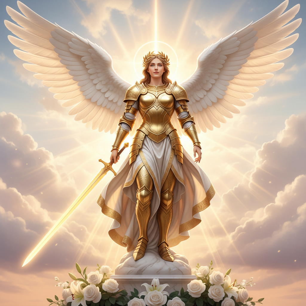 Warrior Angel — celestial memorial guardian