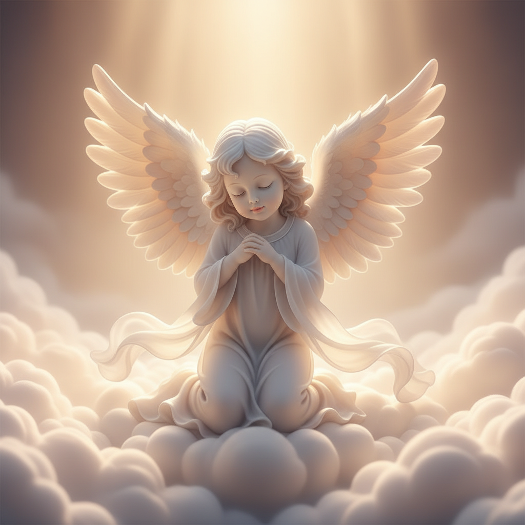 Children memorial angel — faith tribute